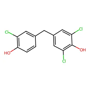 2,6-Dichloro-4-(3-chloro-4-hydroxybenzyl)phenol structure