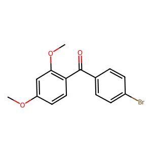 (4-Bromophenyl)(2,4-dimethoxyphenyl)methanone structure