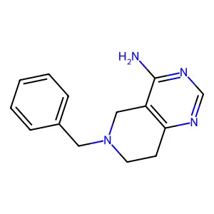 Pyrido[4,3-D]pyrimidin-4-amine, 5,6,7,8-tetrahydro-6-(phenylmethyl)- structure
