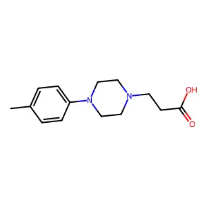 3-[4-(4-Methylphenyl)piperazin-1-yl]propanoic acid structure