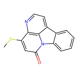 6H-Indolo[3,2,1-de][1,5]naphthyridin-6-one, 4-(methylthio)- structure