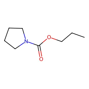 Propyl pyrrolidine-1-carboxylate structure