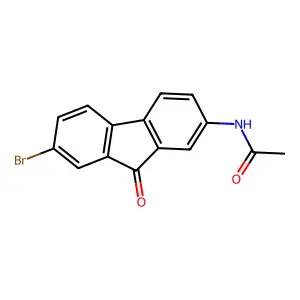 N-(7-bromo-9-oxofluoren-2-yl)acetamide structure
