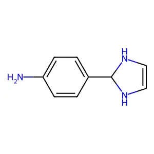 4-(2,3-dihydro-1H-imidazol-2-yl)aniline structure
