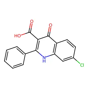 7-Chloro-4-hydroxy-2-phenylquinoline-3-carboxylic acid structure