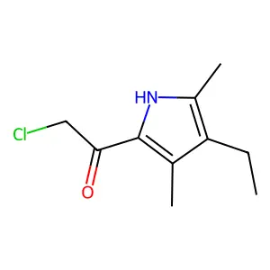 2-chloro-1-(4-ethyl-3,5-dimethyl-1H-pyrrol-2-yl)ethanone structure