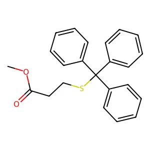 Methyl 3-[(triphenylmethyl)sulfanyl]propanoate structure