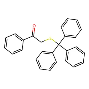 1-Phenyl-2-[(triphenylmethyl)thio]ethanone structure