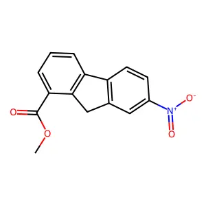 methyl 7-nitro-9H-fluorene-1-carboxylate structure