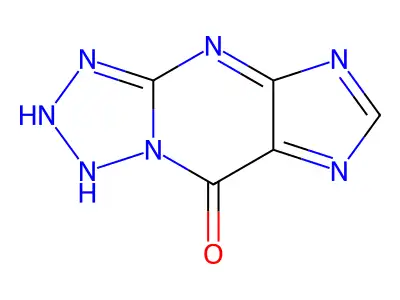 8H-Tetrazolo[1,5-a]purin-8-one, 1,5-dihydro- structure