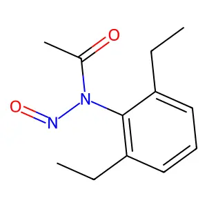 N-(2,6-diethylphenyl)-N-nitrosoacetamide structure