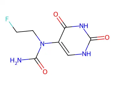 1-(2,4-dioxo-1H-pyrimidin-5-yl)-3-(2-fluoroethyl)urea structure