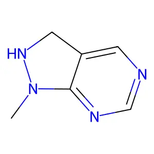 1-methyl-2,3-dihydro-1H-pyrazolo[3,4-d]pyrimidine structure