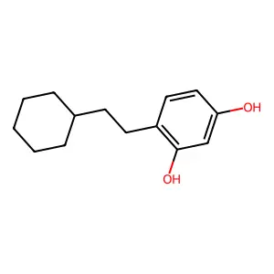 1,3-Benzenediol, 4-(2-cyclohexylethyl)- structure