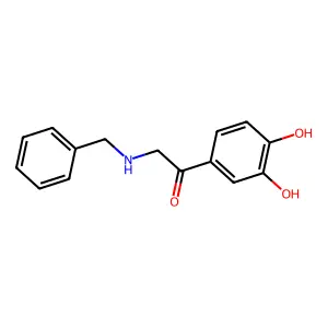 2-(Benzylamino)-1-(3,4-dihydroxyphenyl)ethanone structure