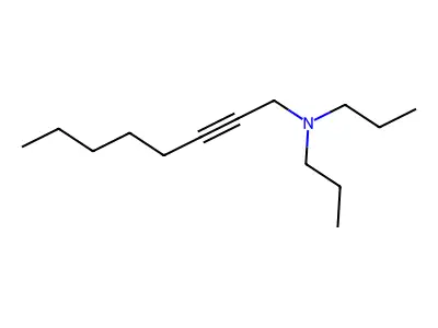 N,N-二丙基-2-辛炔-1-胺 structure