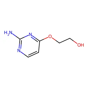 2-((2-Aminopyrimidin-4-yl)oxy)ethanol structure