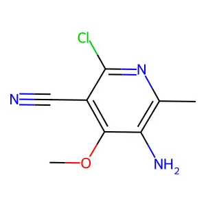 5-Amino-2-chloro-4-methoxy-6-methylnicotinonitrile structure