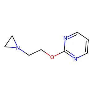 2-(2-(Aziridin-1-yl)ethoxy)pyrimidine structure