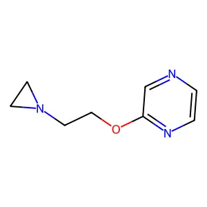 2-(2-(Aziridin-1-yl)ethoxy)pyrazine structure