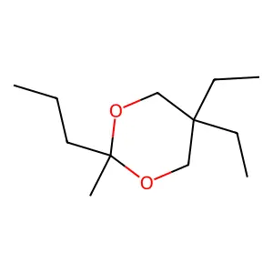 1,3-Dioxane, 5,5-diethyl-2-methyl-2-propyl- structure