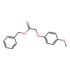 Benzyl 2-(4-methoxyphenoxy)acetate structure