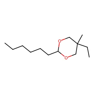 1,3-Dioxane, 5-ethyl-2-hexyl-5-methyl- structure