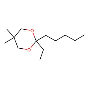 1,3-Dioxane, 2-ethyl-5,5-dimethyl-2-pentyl- structure