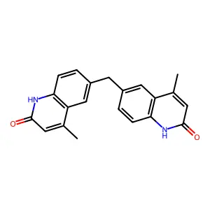 6,6'-Methylenebis(4-methylquinolin-2(1H)-one) structure