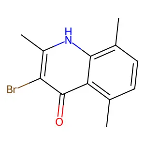 3-Bromo-4-hydroxy-2,5,8-trimethylquinoline structure