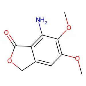 7-amino-5,6-dimethoxy-2-benzofuran-1(3H)-one structure