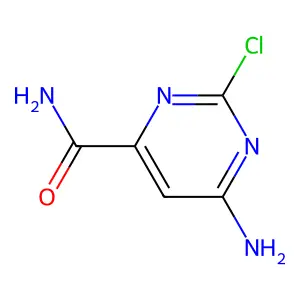 6-氨基-2-氯嘧啶-4-甲酰胺 structure