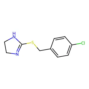 2-{[(4-chlorophenyl)methyl]sulfanyl}-4,5-dihydro-1H-imidazole structure