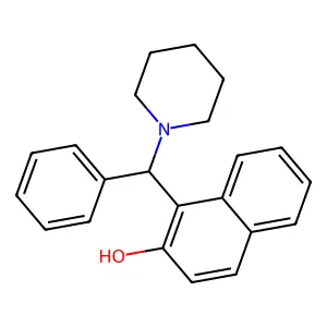 1-((S)-Phenyl(piperidin-1-YL)methyl)naphthalen-2-OL structure