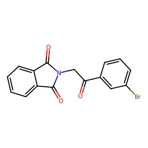 2-[2-(3-Bromo-phenyl)-2-oxo-ethyl]-isoindole-1,3-dione structure