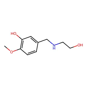 5-{[(2-Hydroxyethyl)amino]methyl}-2-methoxyphenol structure