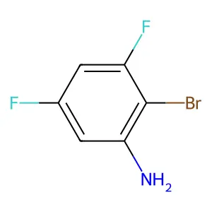 2-Bromo-3,5-difluoroaniline structure