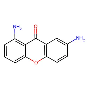 1,7-Diaminoxanthen-9-one structure