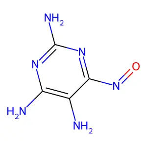 2,4,5-Pyrimidinetriamine, 6-nitroso- structure
