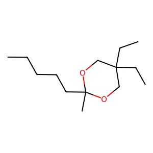 1,3-Dioxane, 5,5-diethyl-2-methyl-2-pentyl- structure