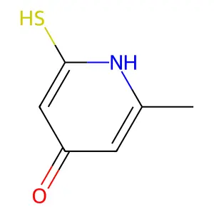 2(1H)-Pyridinethione, 4-hydroxy-6-methyl- structure