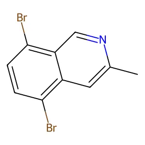 5,8-Dibromo-3-methylisoquinoline structure