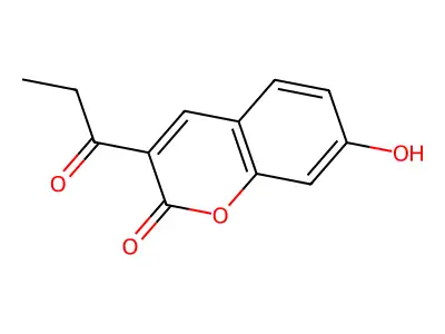 7-hydroxy-3-propionyl-2H-chromen-2-one structure