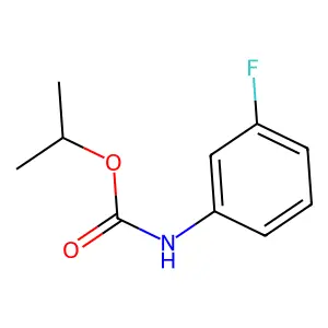 propan-2-yl N-(3-fluorophenyl)carbamate structure