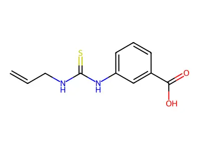 m-Allylthioureidobenzoic acid structure