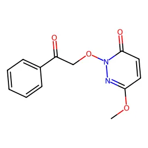 6-Methoxy-2-phenacyloxy-3(2H)-pyridazinone structure