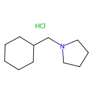 Pyrrolidine, 1-(cyclohexylmethyl)-, hydrochloride structure