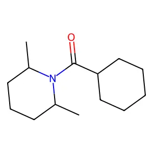 Piperidine, 1-(cyclohexylcarbonyl)-2,6-dimethyl- structure