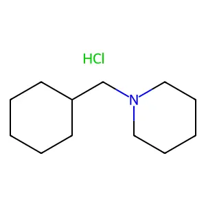 Piperidine, 1-(cyclohexylmethyl)-, hydrochloride structure