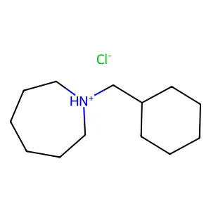 1H-Azepine, hexahydro-1-(cyclohexylmethyl)-, hydrochloride structure